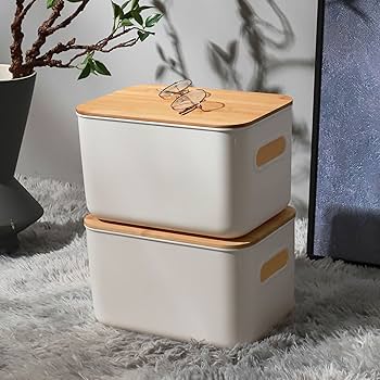 Amazon.com - Citylife 4 Packs Plastic Storage Bins with